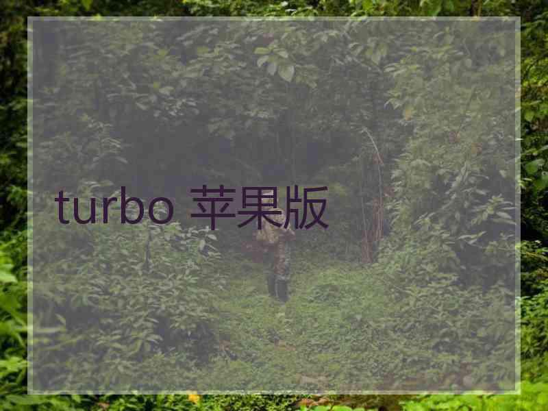 turbo 苹果版