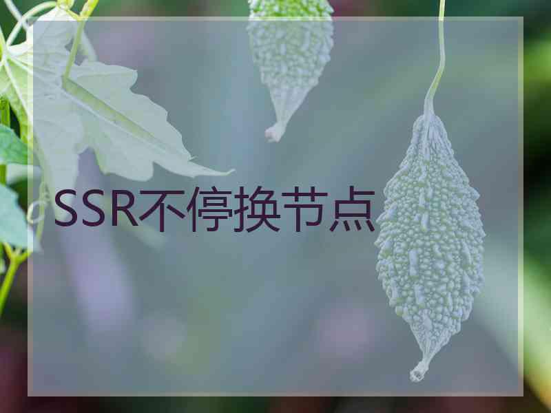 SSR不停换节点