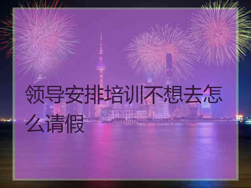 领导安排培训不想去怎么请假