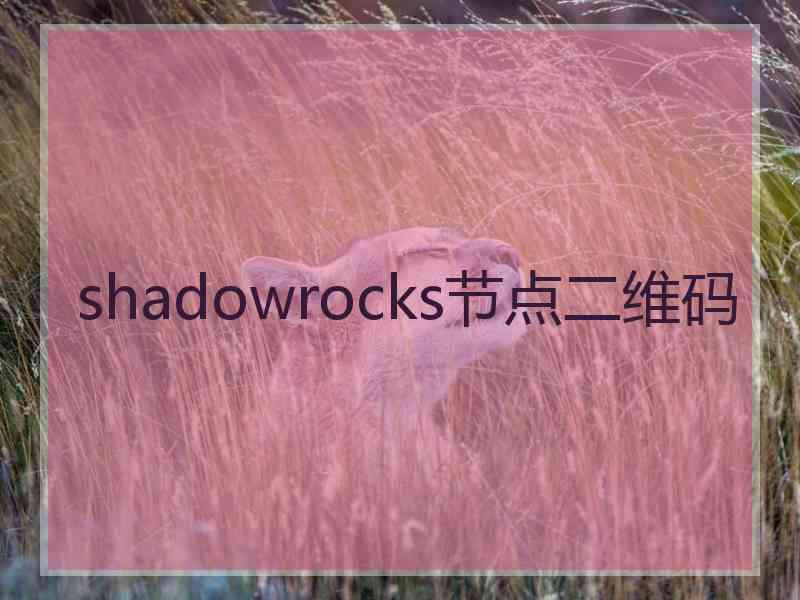 shadowrocks节点二维码