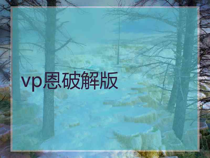 vp恩破解版