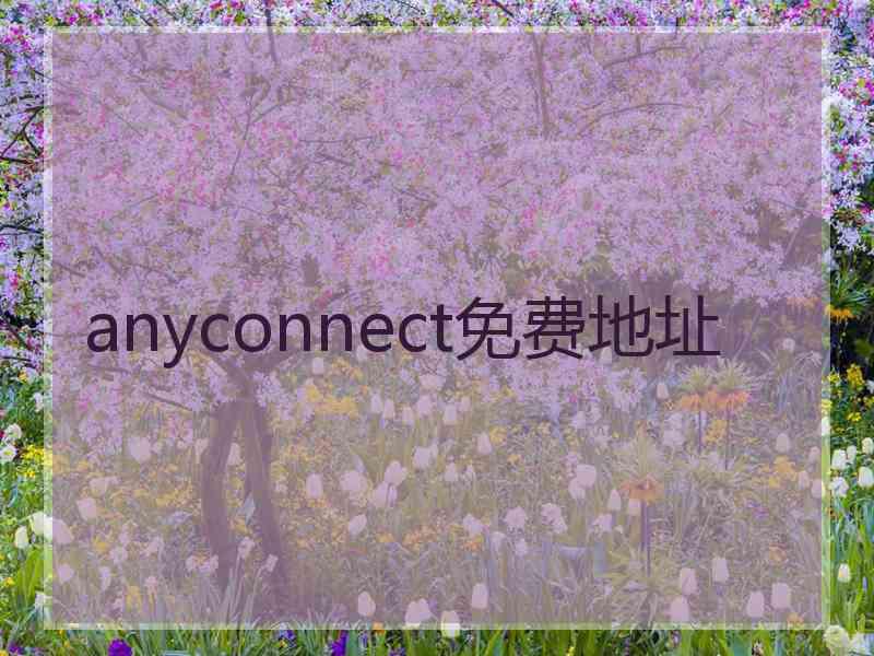 anyconnect免费地址