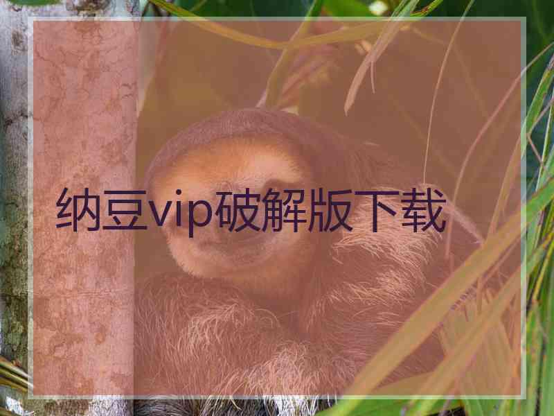 纳豆vip破解版下载