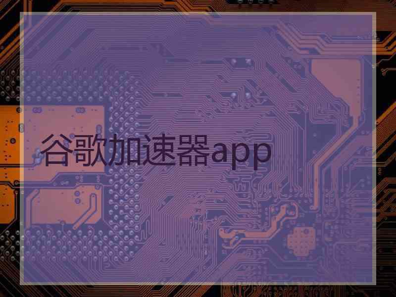 谷歌加速器app