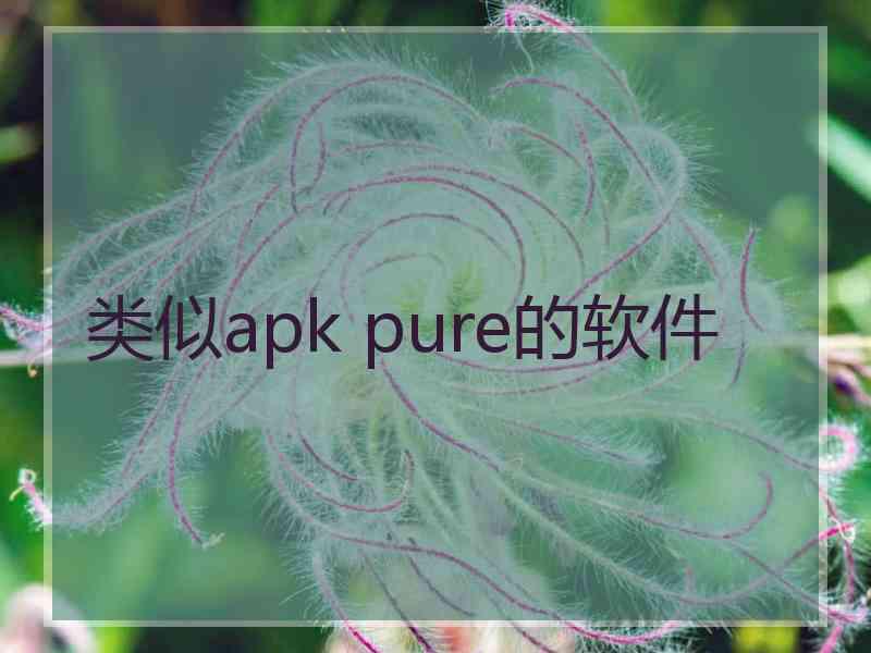 类似apk pure的软件