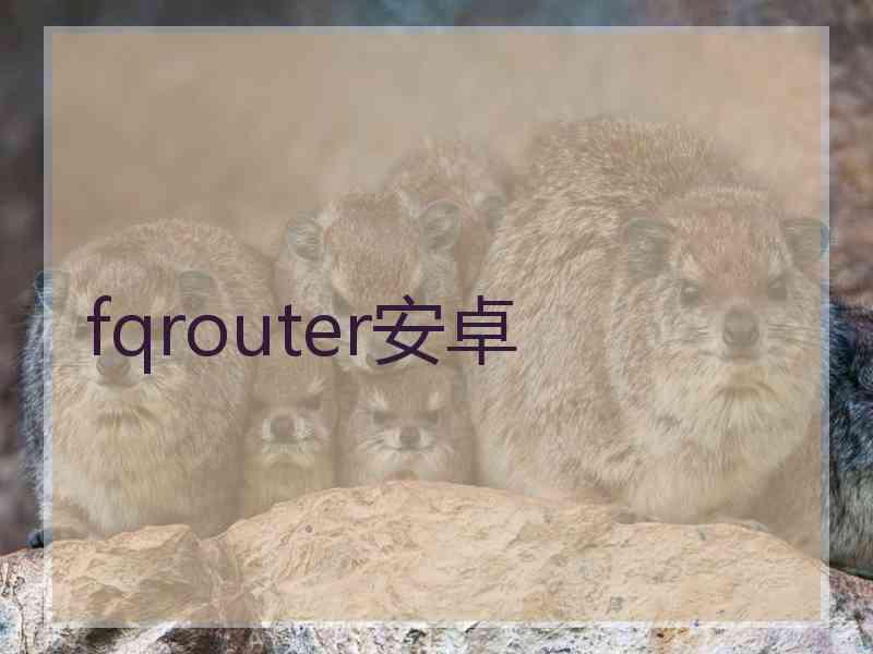 fqrouter安卓