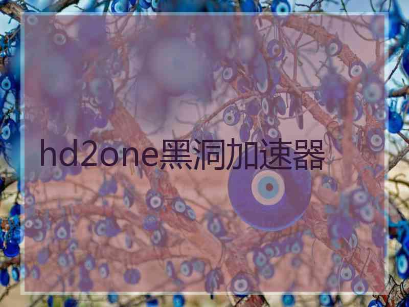 hd2one黑洞加速器