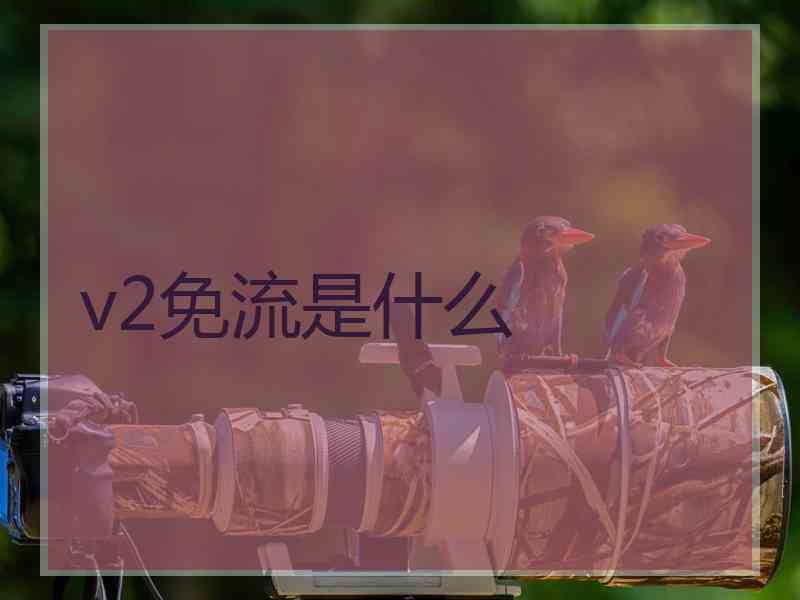 v2免流是什么