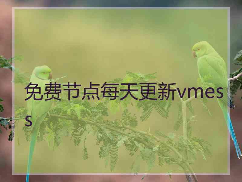 免费节点每天更新vmess