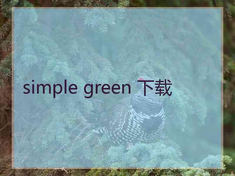 simple green 下载