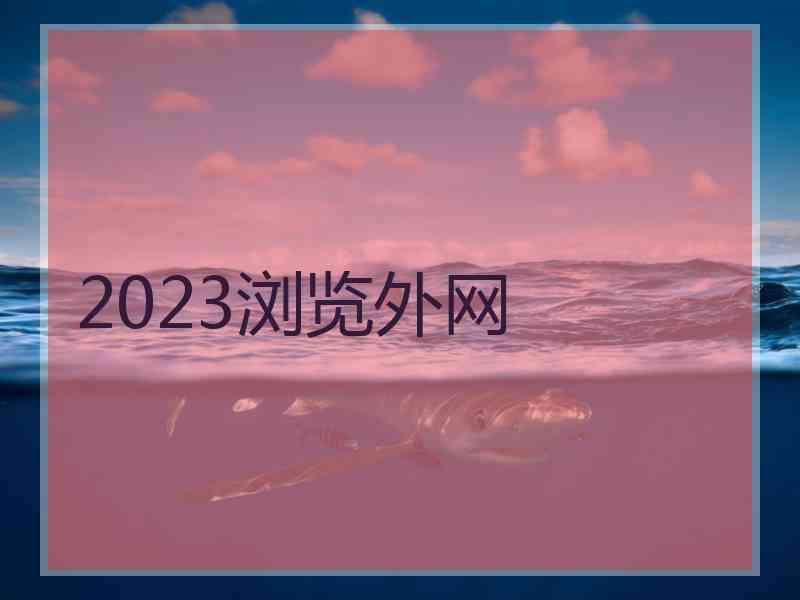 2023浏览外网