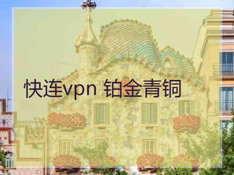 快连vpn 铂金青铜