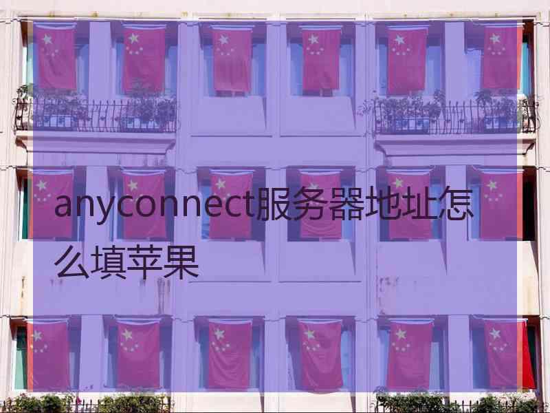 anyconnect服务器地址怎么填苹果