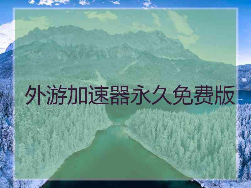 外游加速器永久免费版