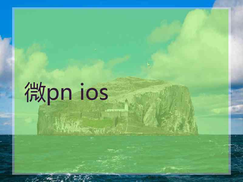 微pn ios