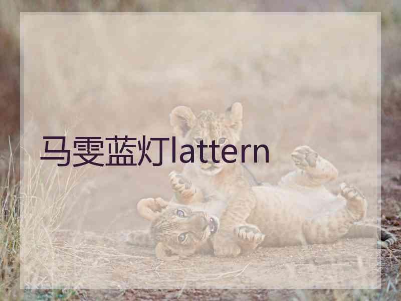 马雯蓝灯lattern