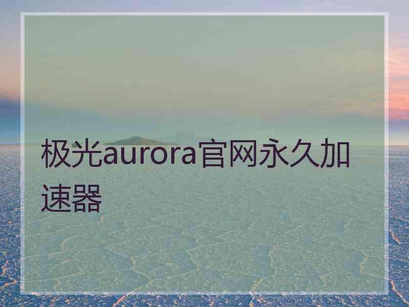 极光aurora官网永久加速器