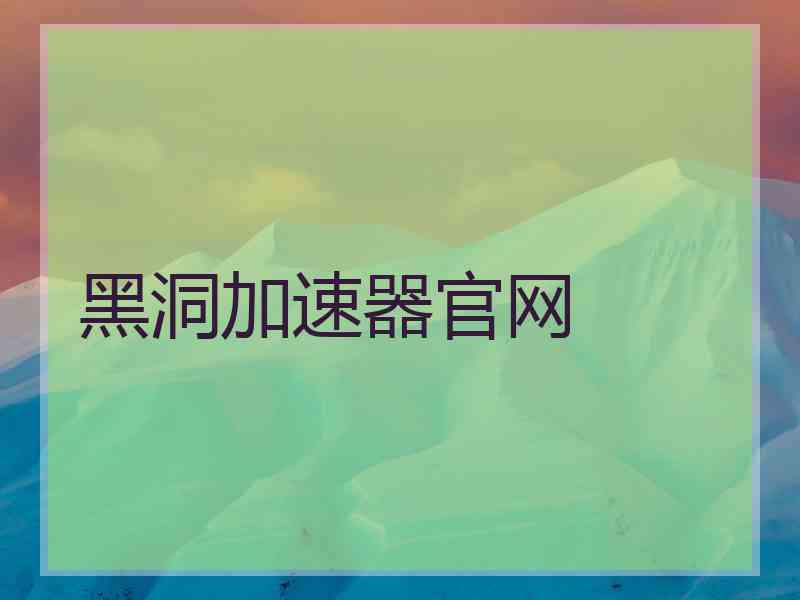 黑洞加速器官网