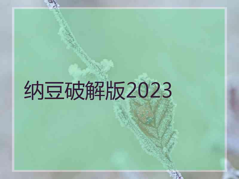 纳豆破解版2023