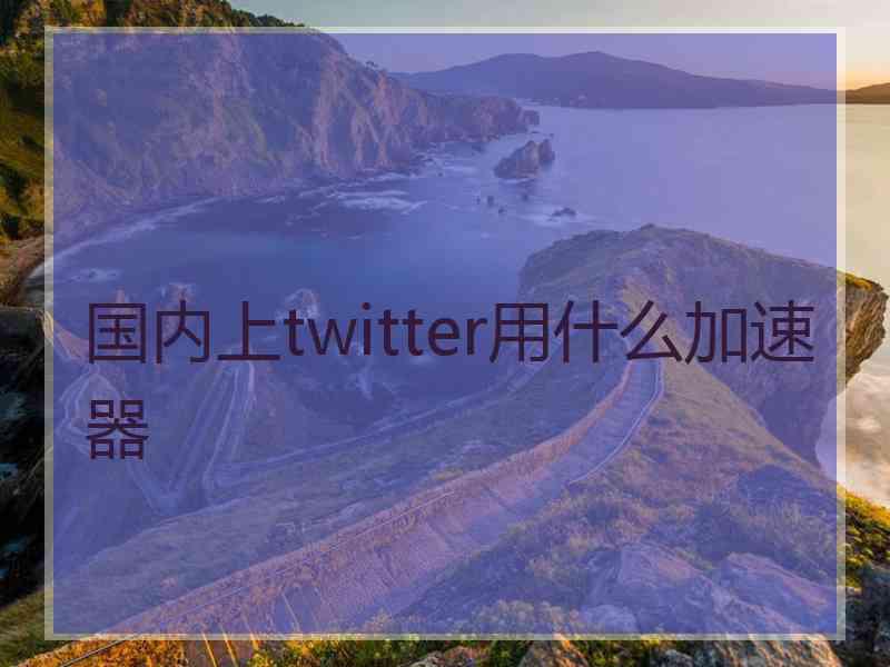 国内上twitter用什么加速器