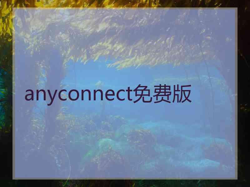 anyconnect免费版