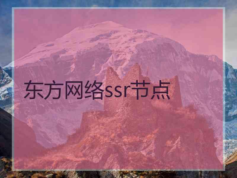 东方网络ssr节点