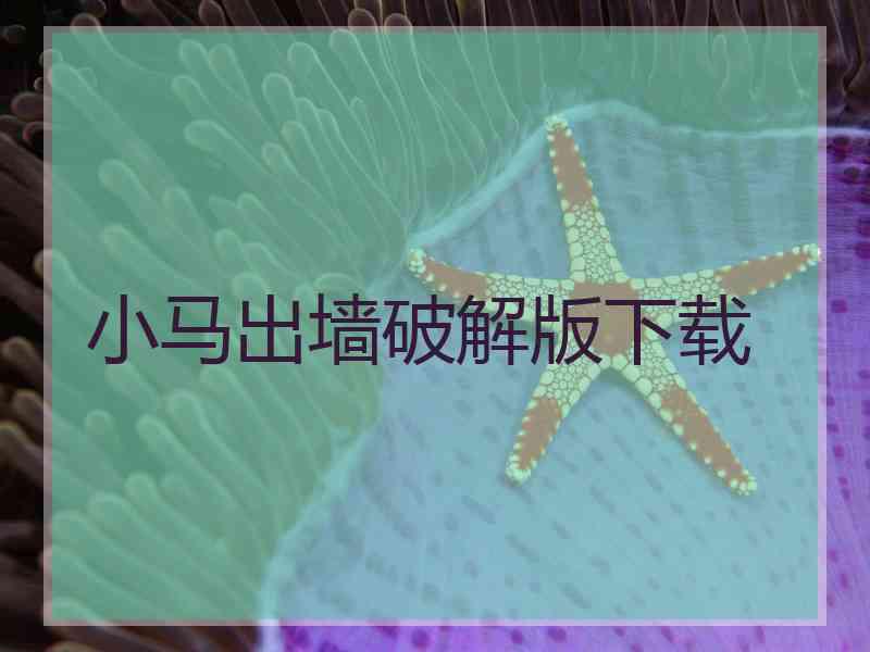 小马出墙破解版下载