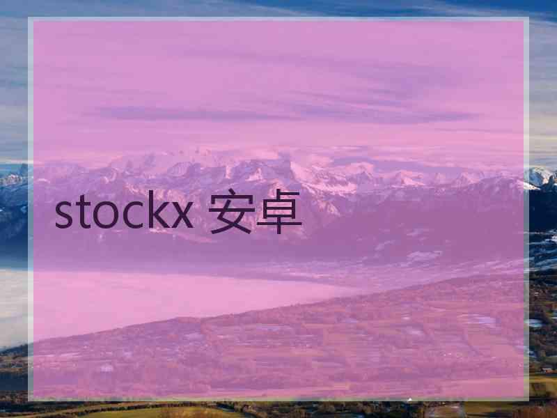 stockx 安卓